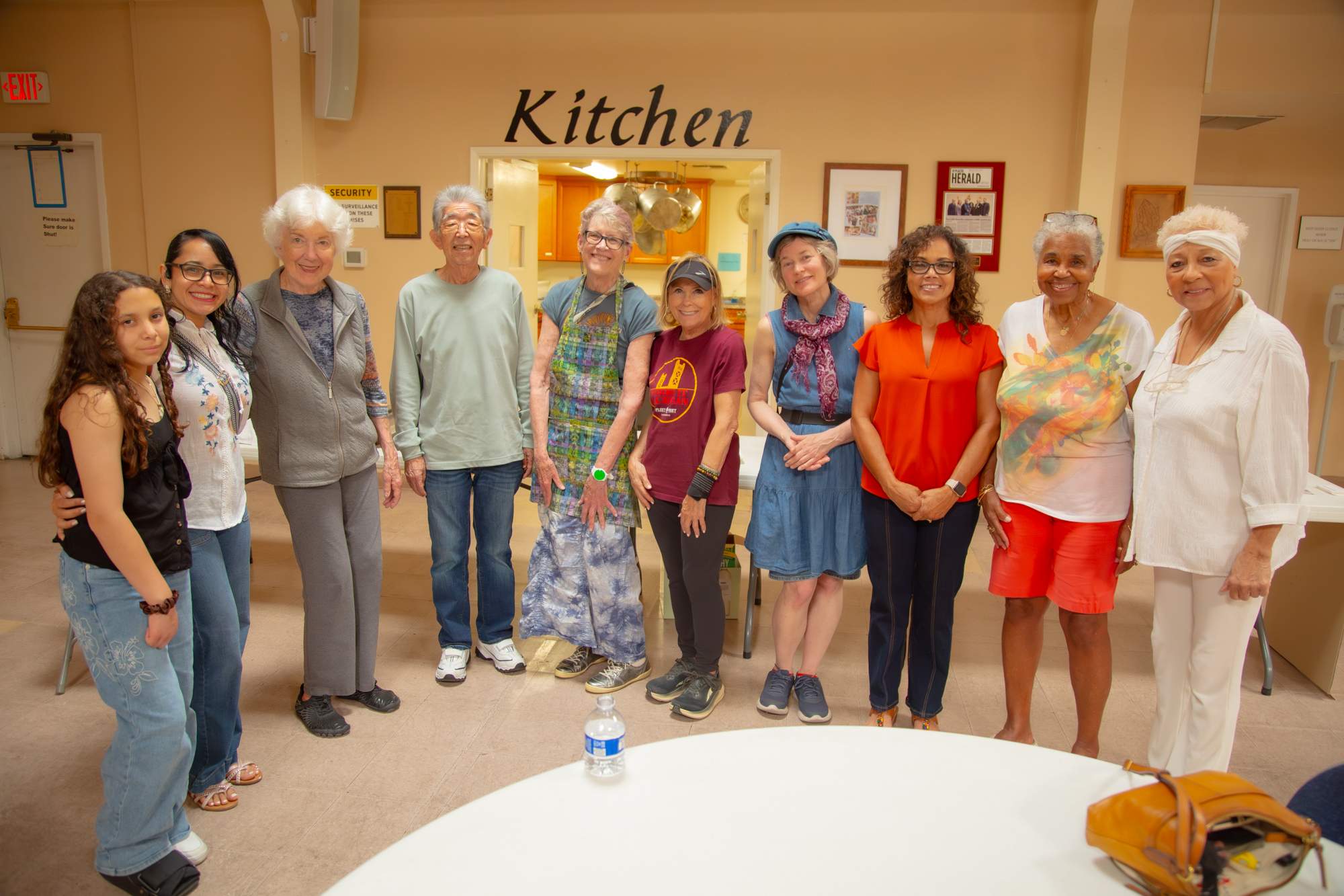 Gathering Inn volunteers in a group photo